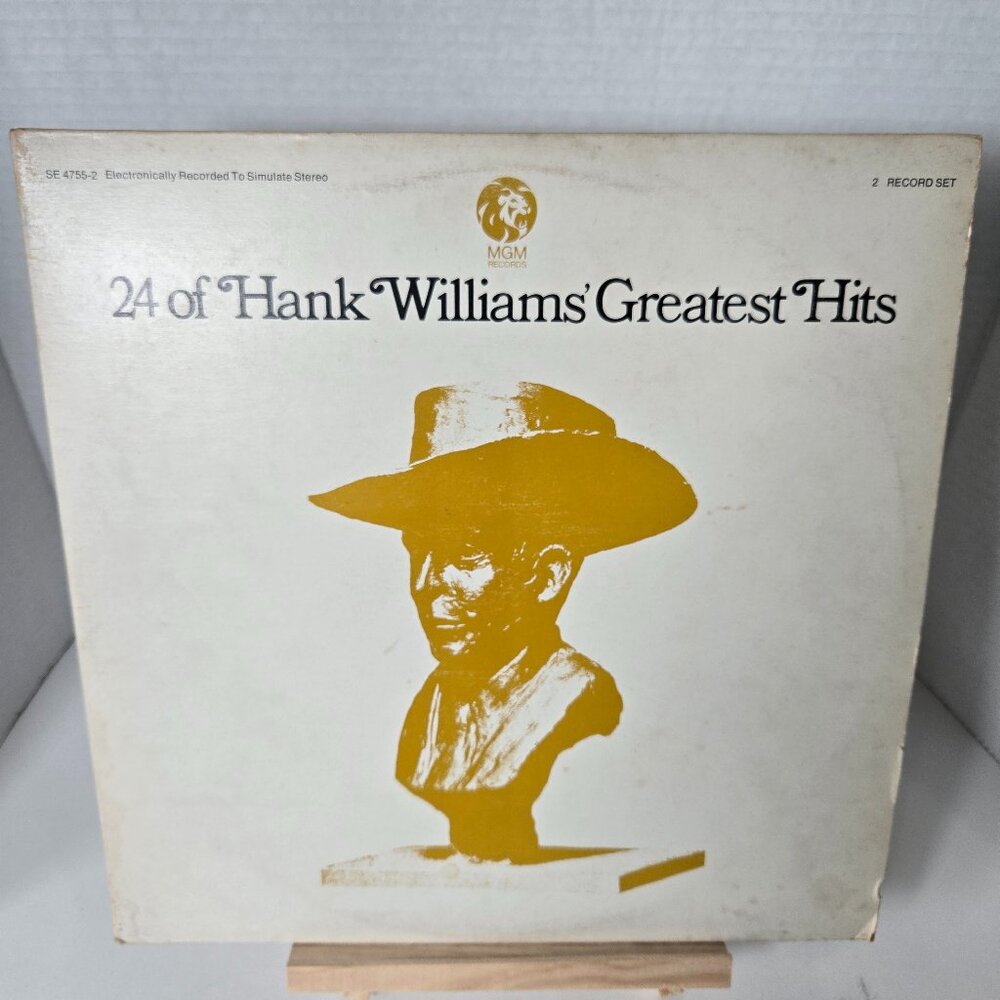 Hank Williams, 24 Greatest Hits, Vinyl  2 Record Set.